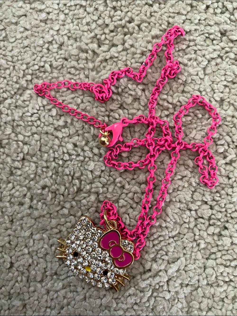 Sanrio Hello Kitty Girls Fashion Jewelry Necklace Pink